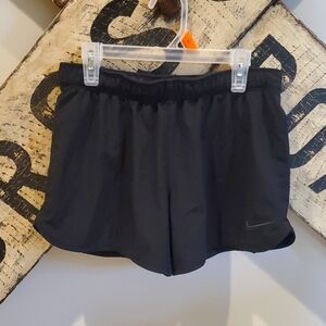 Nike women's size XS black dri fit lined running athletic shorts